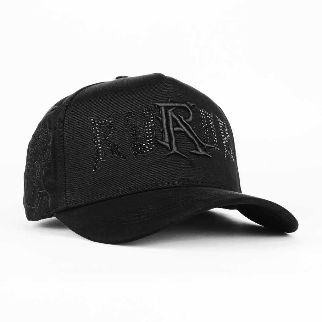 Gorra Rude Awakening TRIPLE BLACK CRYSTALS | Snapback Visera Curva