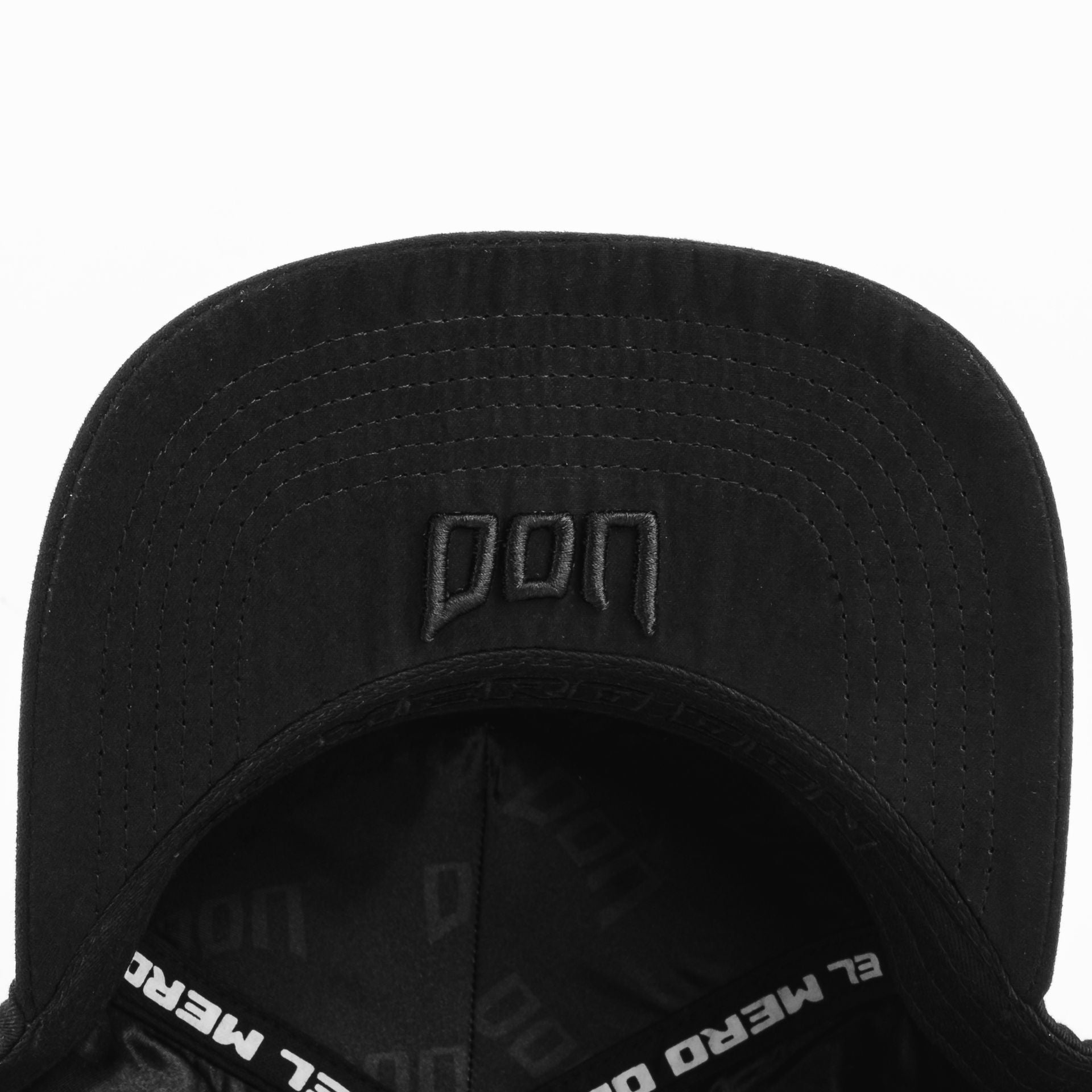 Gorra Don Hats METS FLAMES ALL BLACK de Tela | Snapback Visera Larga