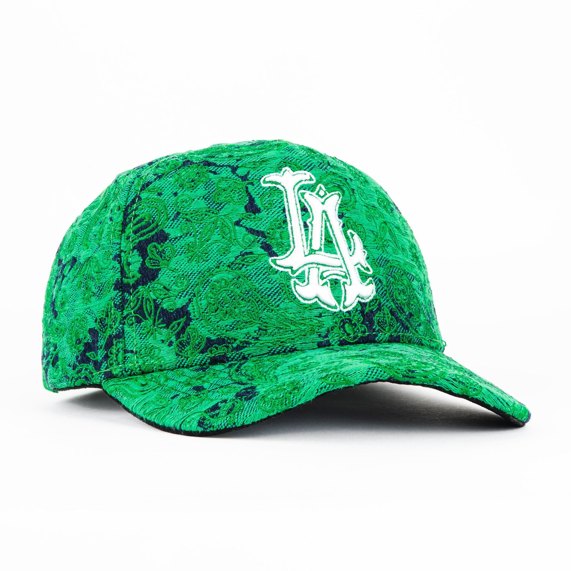 Gorra Don Hats LA PAISLEY GREEN | Snapback Visera Semicurva