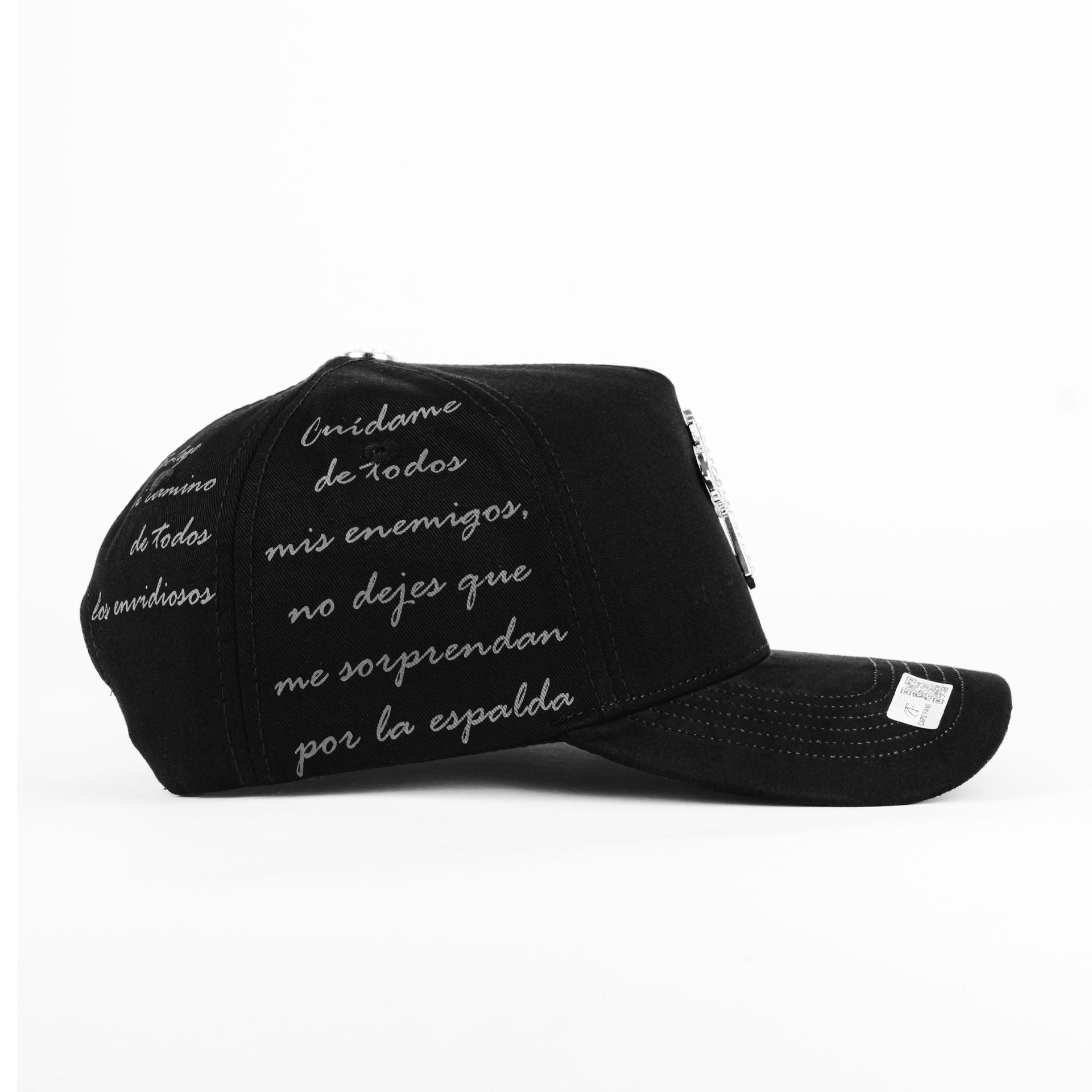 Gorra Caps Fans CRUZ CRISTALES SILVER BLK | Snapback Visera Semicurva