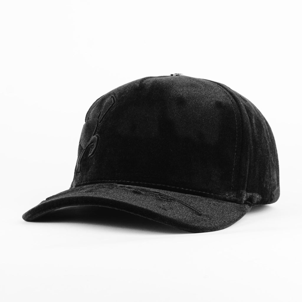 Gorra Sombrero Blanco ELEGANTE BLACK VELVET | Snapback Visera Semicurva