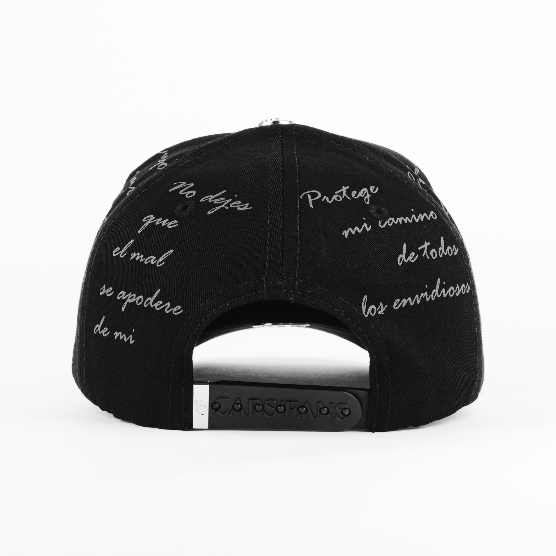 Gorra Caps Fans CRUZ CRISTALES SILVER BLK | Snapback Visera Semicurva