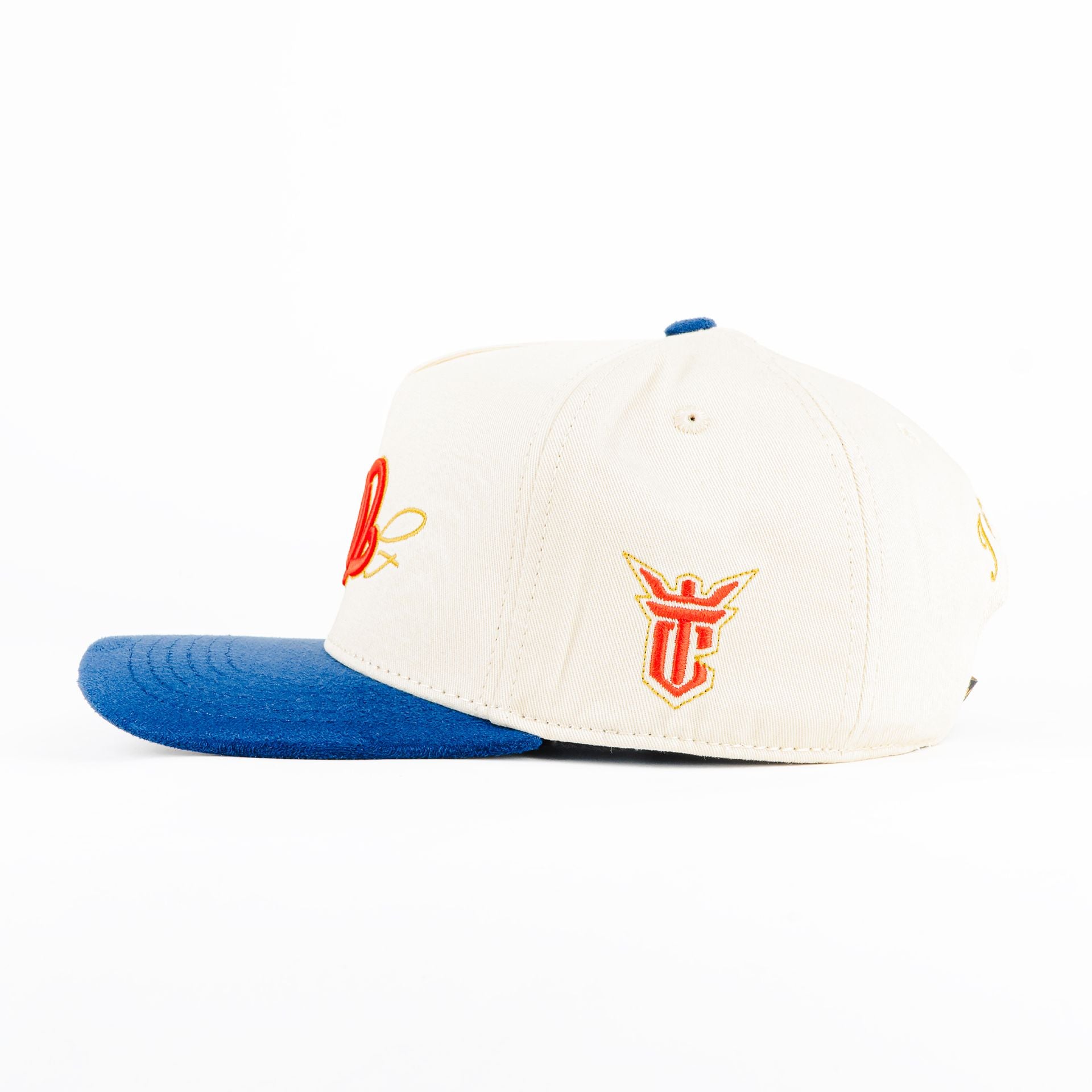 Gorra El Tiros Caps AMG BEIGE/NAVY | Snapback Visera Semicurva