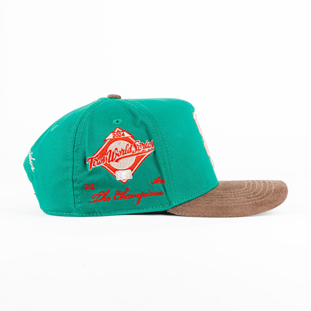 Gorra El Tiros Caps SABOR FRESA GREEN/BROWN | Snapback Visera Semicurva