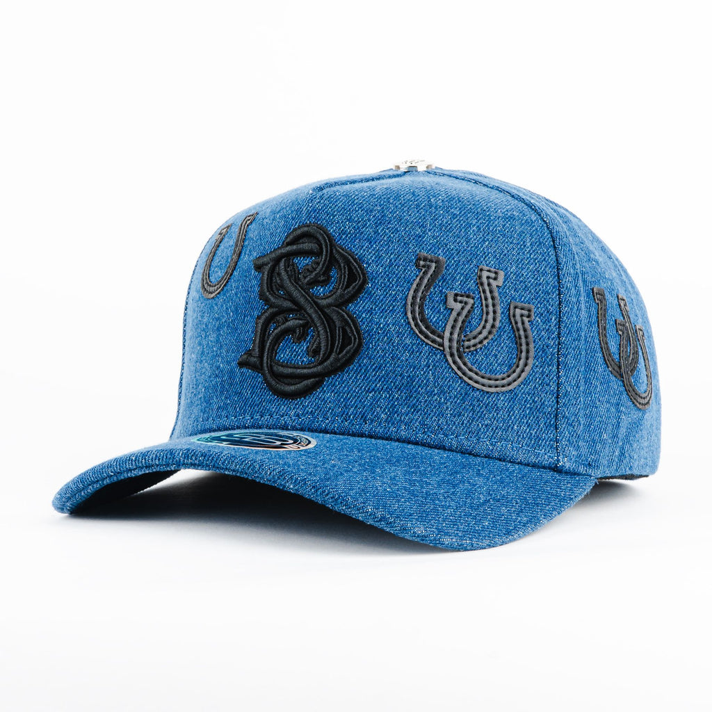 Gorra Sombrero Blanco HUELLA MEZCLILLA | Snapback Visera Semicurva