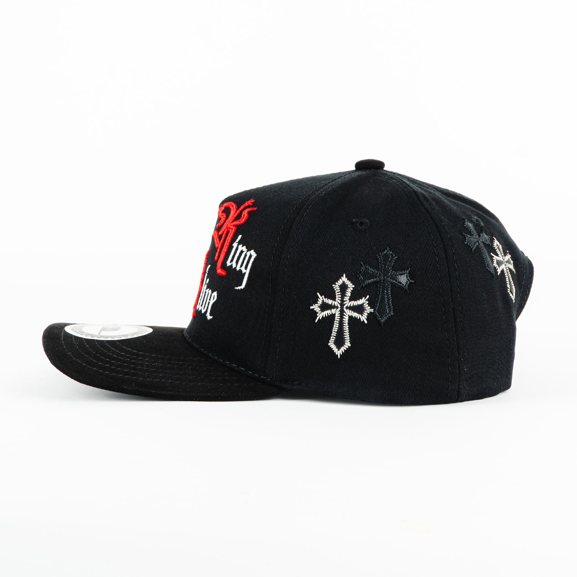 Gorra Diez Cuatro EL REY NO HA MUERTO BLK/RED | Snapback Visera Semicurva