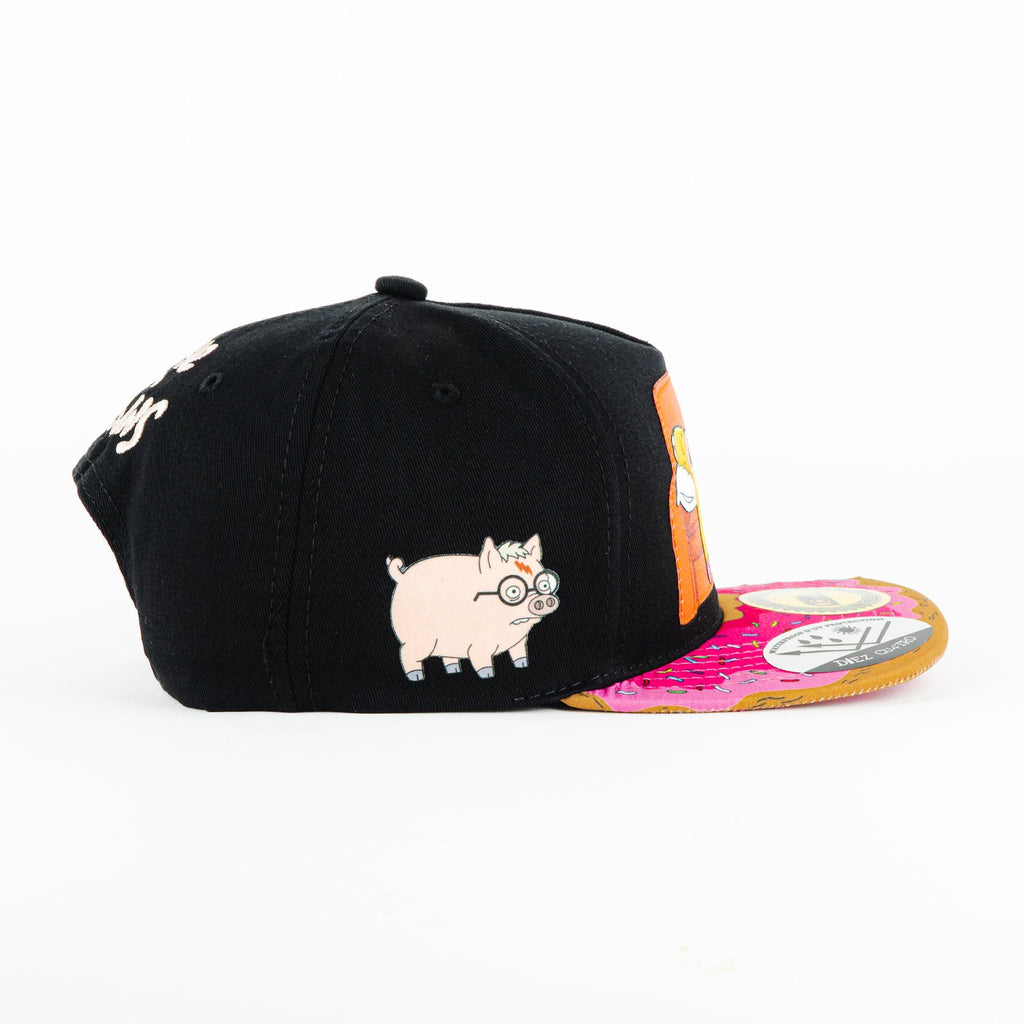 Gorra Diez Cuatro THE 7 SINS BLK/VISOR DONUTS | Snapback Visera Plana
