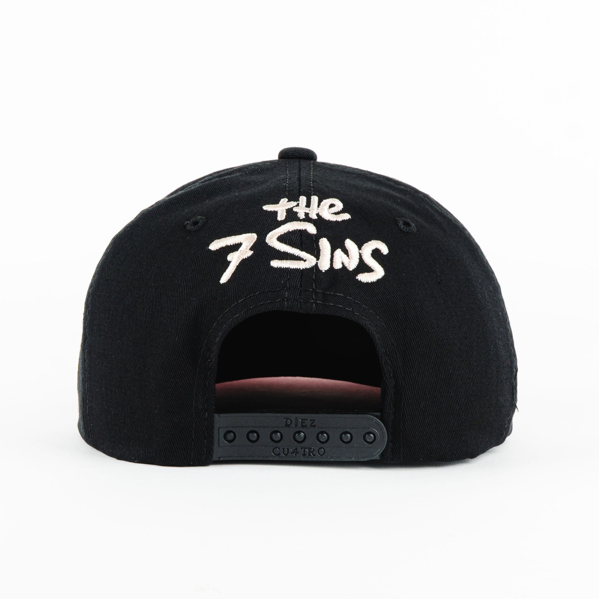 Gorra Diez Cuatro THE 7 SINS BLK/VISOR DONUTS | Snapback Visera Plana