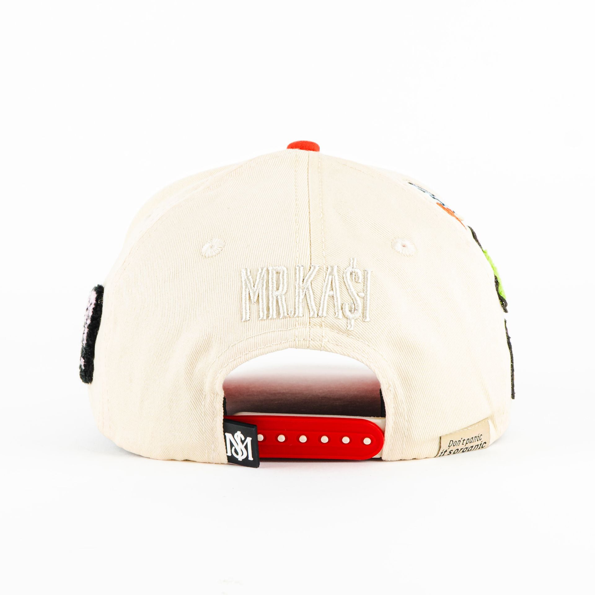Gorra Mr. Kash COOKING BEIGE/ROJO SUEDE | Snapback Visera Semicurva