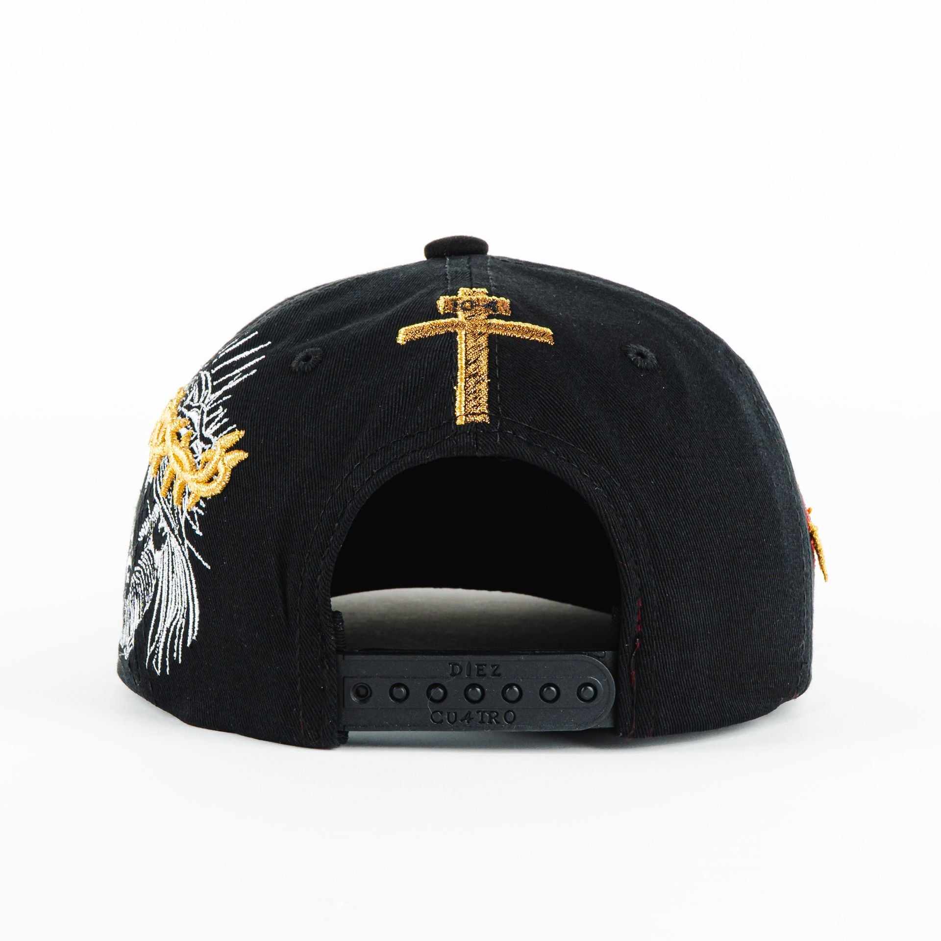 Gorra Diez Cuatro SAGRADO CORAZON BLK/RED | Snapback Visera Semicurva