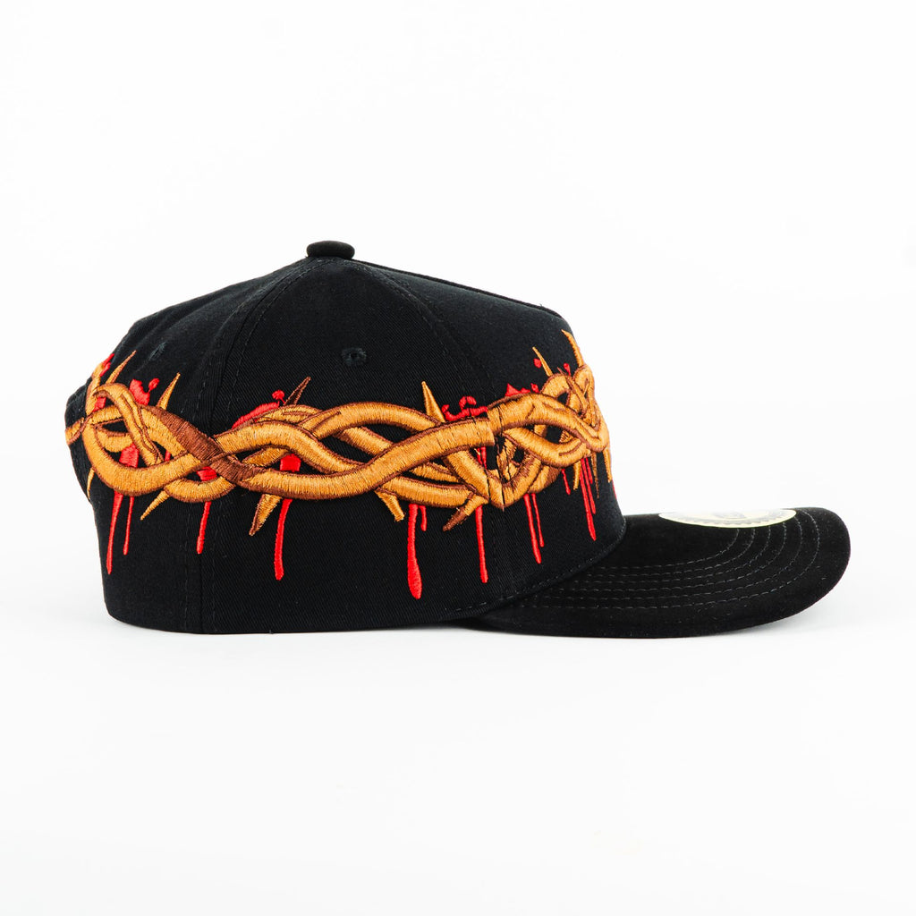 Gorra Diez Cuatro CORONA DE CRISTO BLK/BRON | Snapback Visera Semicurva