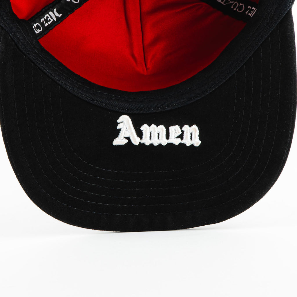 Gorra Diez Cuatro SAGRADO CORAZON BLK/RED | Snapback Visera Semicurva