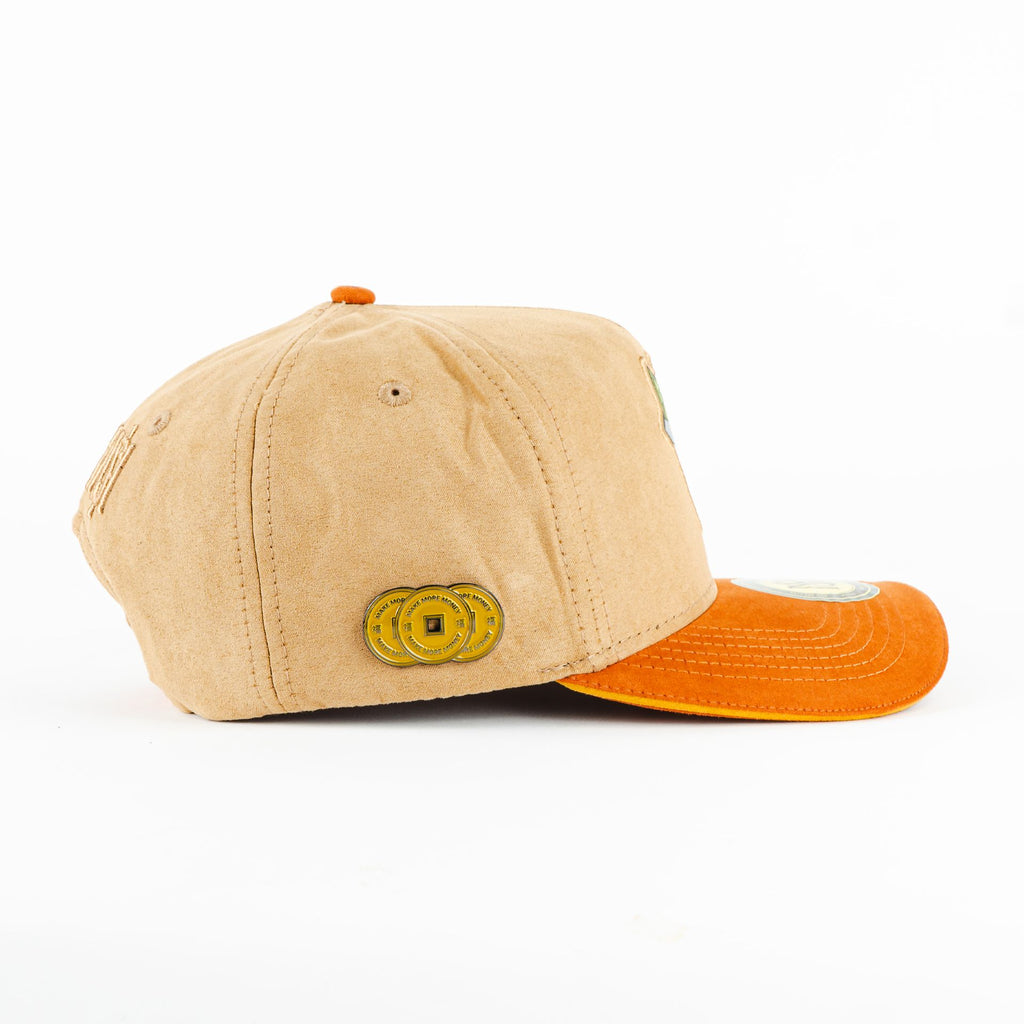 Gorra Mr. Kash ENJOY CAFE/CAMEL SUEDE | Snapback Visera Semicurva