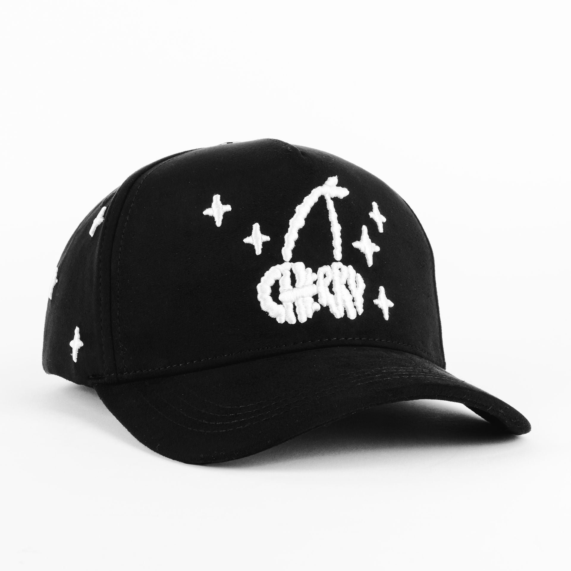 Gorra Clover Garments CHERRY CLOUDS BLACK | Snapback Visera