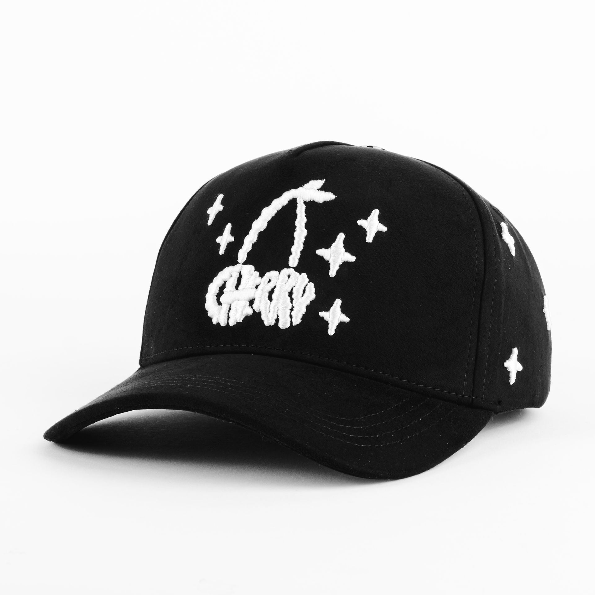 Gorra Clover Garments CHERRY CLOUDS BLACK | Snapback Visera