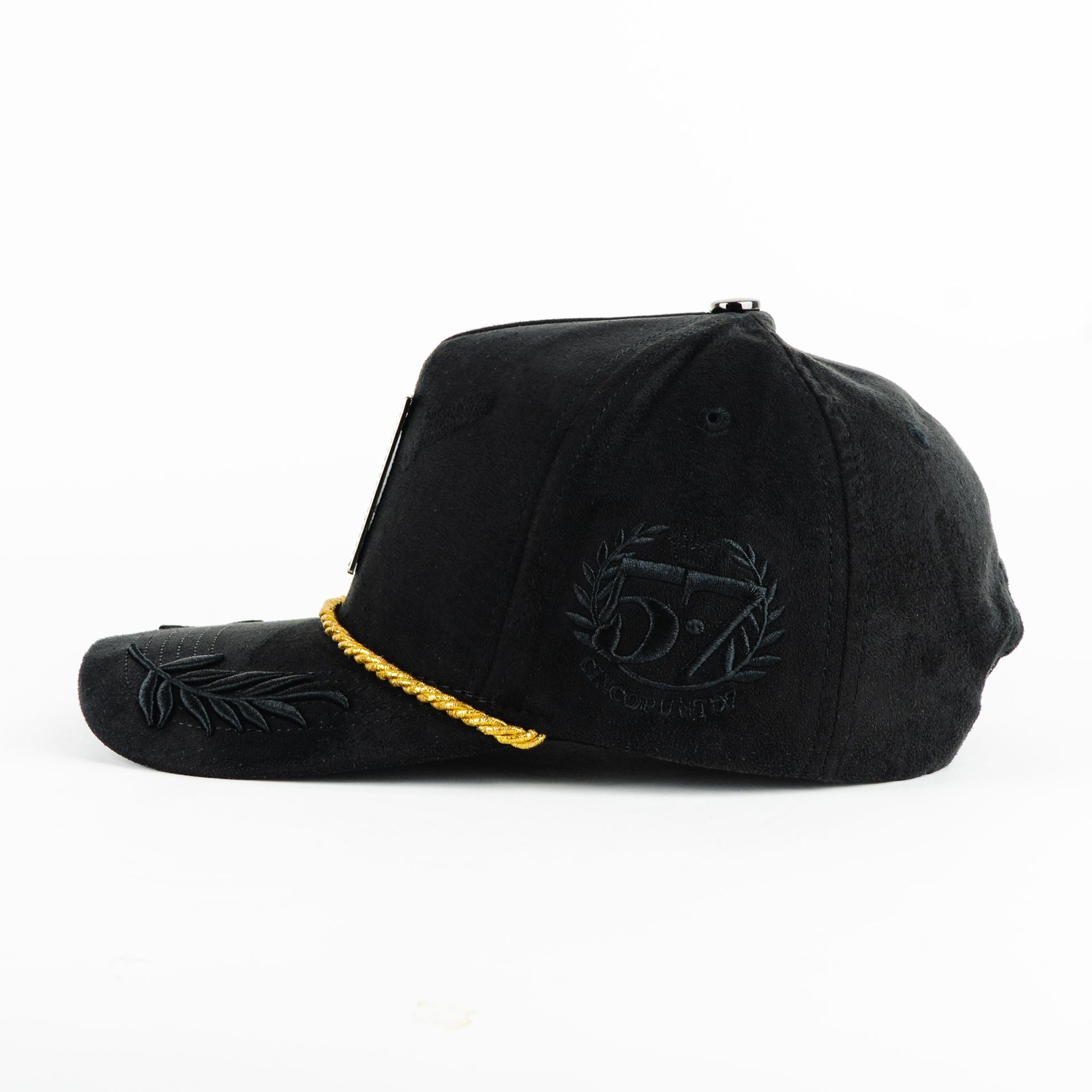 Gorra 5.7 CARTA GALLO GUIRNALDAS BLACK | Snapback Visera Semicurva