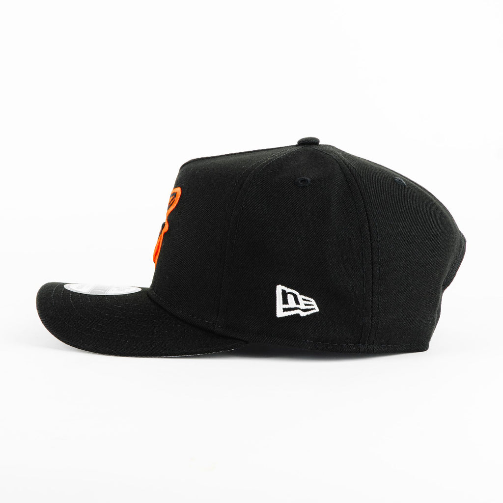 Gorra New Era ORIOLES BLACK/ORANGE 950F | Snapback Visera Semicurva