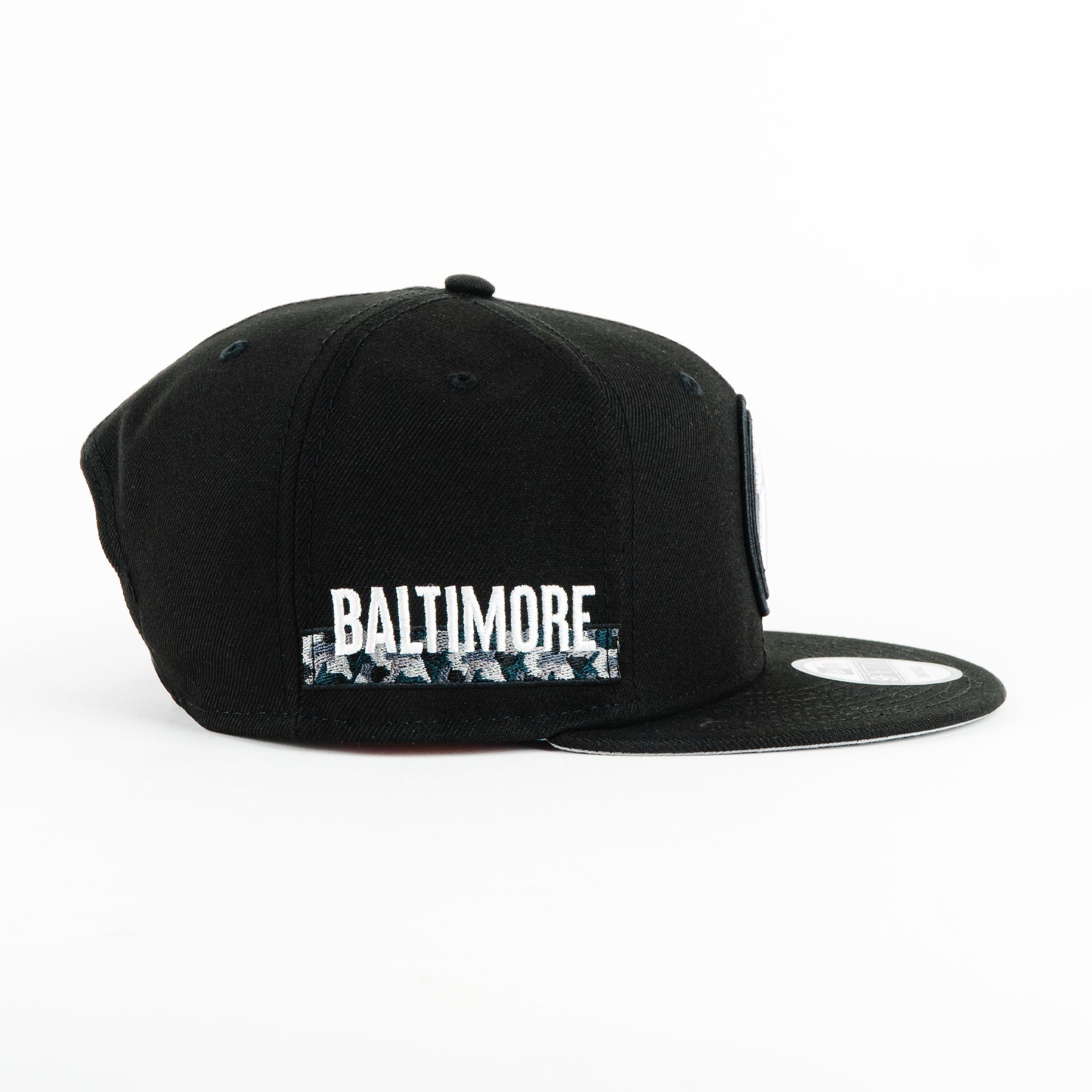 Gorra New Era ORIOLES CITY BLACK | Snapback Visera Semicurva