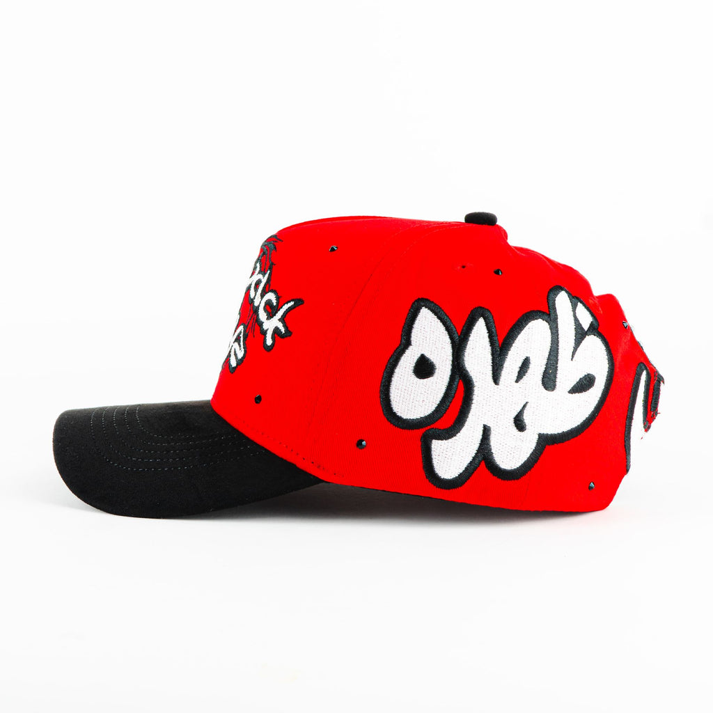 Gorra 31 Hats BACKPACK LETRAS ARABES RED/BLK | Snapback Visera Semicurva