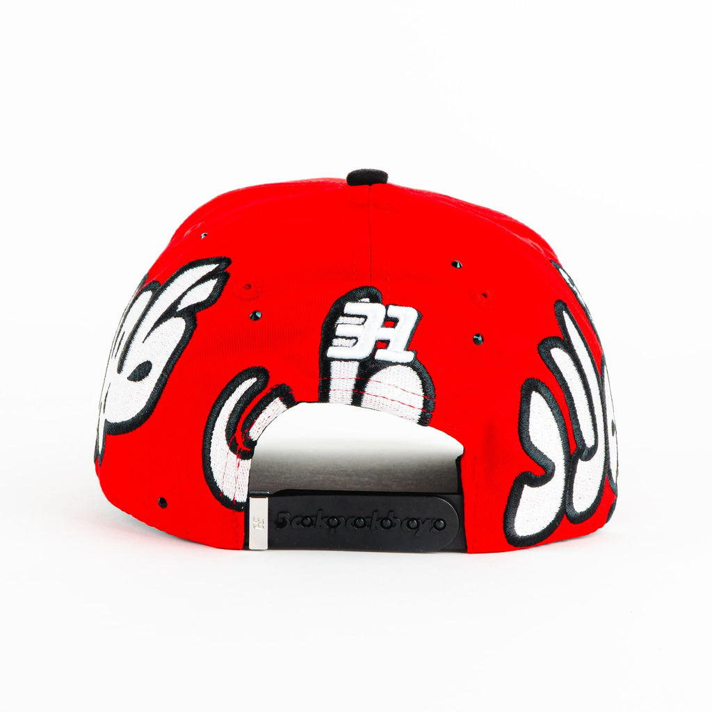 Gorra 31 Hats BACKPACK LETRAS ARABES RED/BLK | Snapback Visera Semicurva