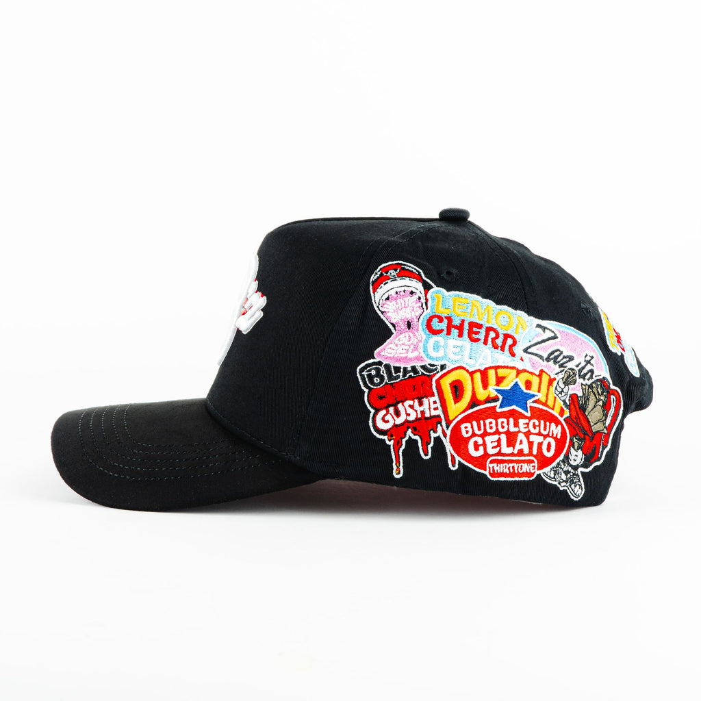 Gorra 31 Hats BACKPACK GELATO BLACK | Snapback Visera Semicurva