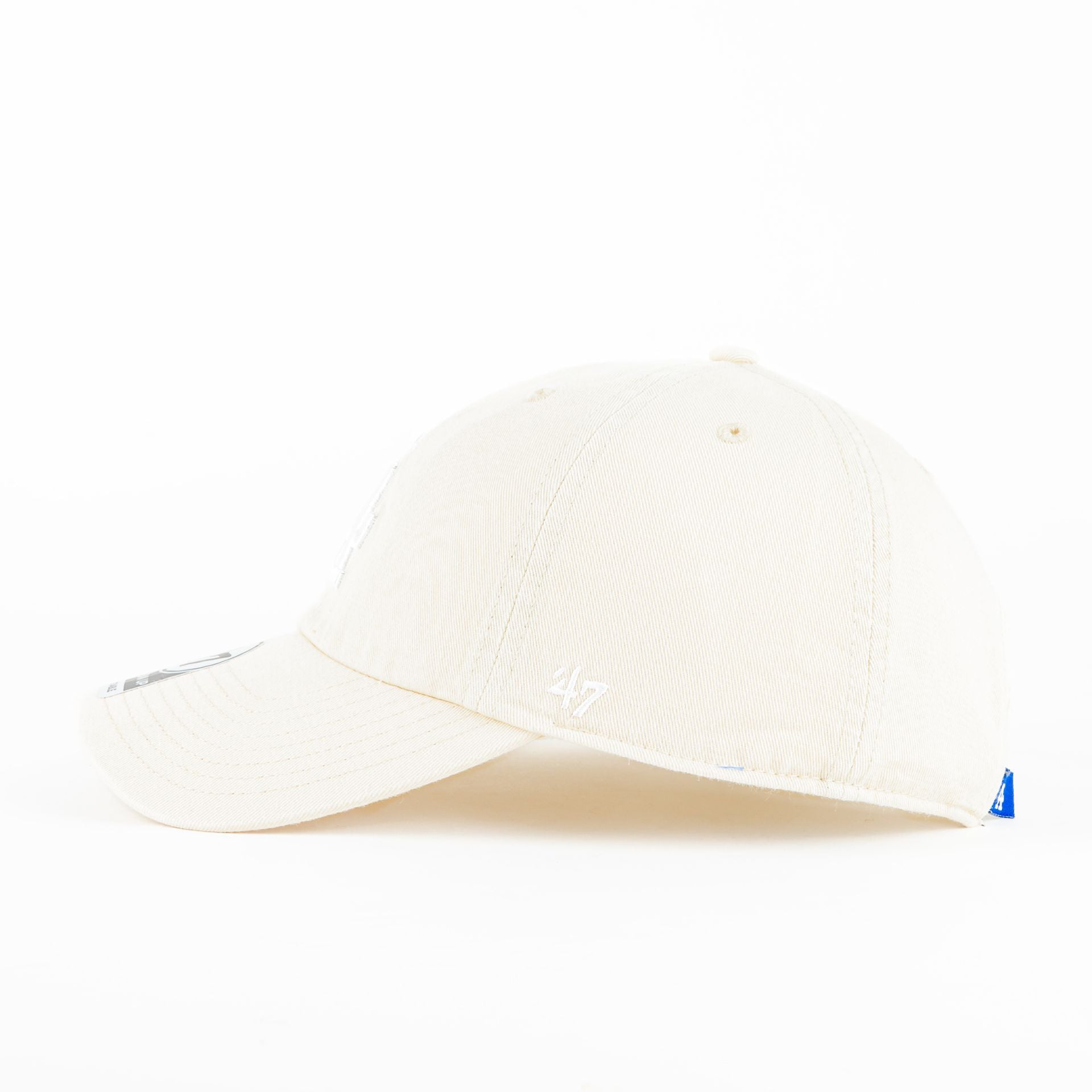 Gorra 47 Brand DODGERS CLEAN UP BONE/WHT | Snapback Visera Curva