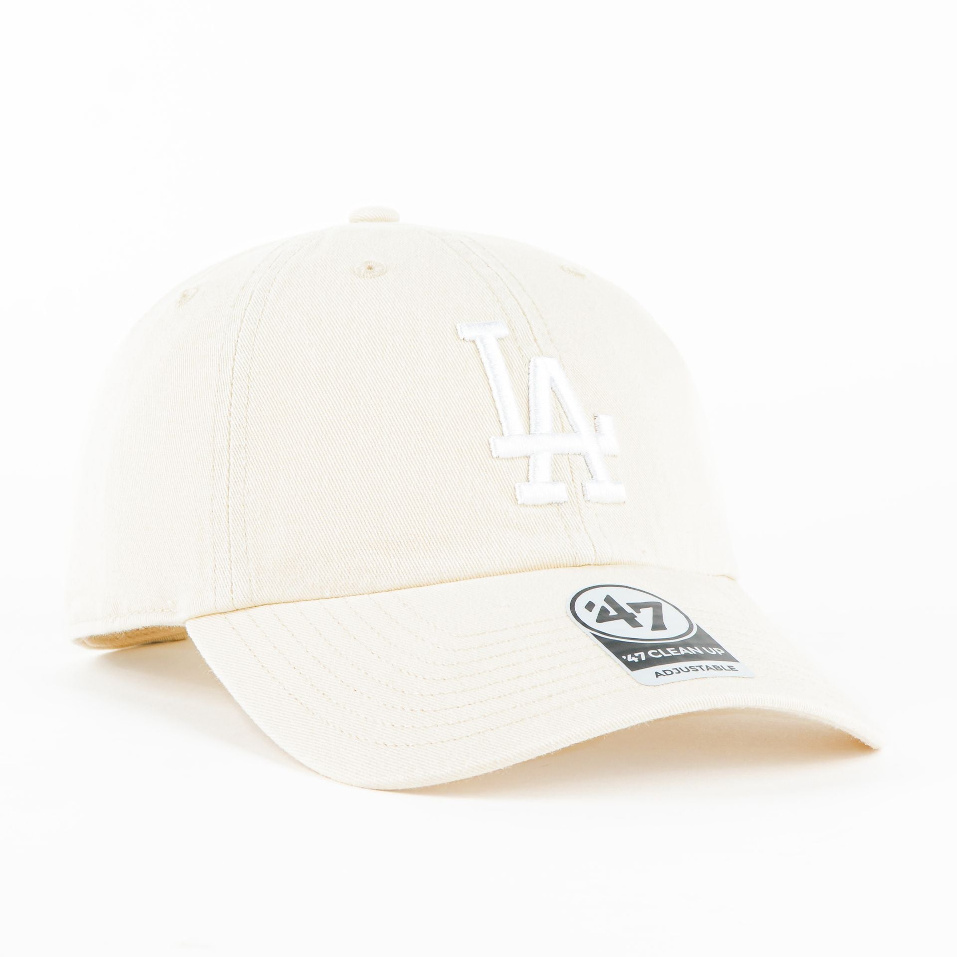 Gorra 47 Brand DODGERS CLEAN UP BONE/WHT | Snapback Visera Curva