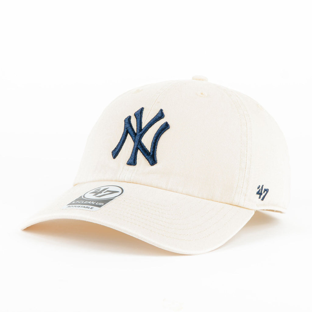 Gorra 47 Brand YANKEES CLEAN UP NATURAL | Snapback Visera Curva