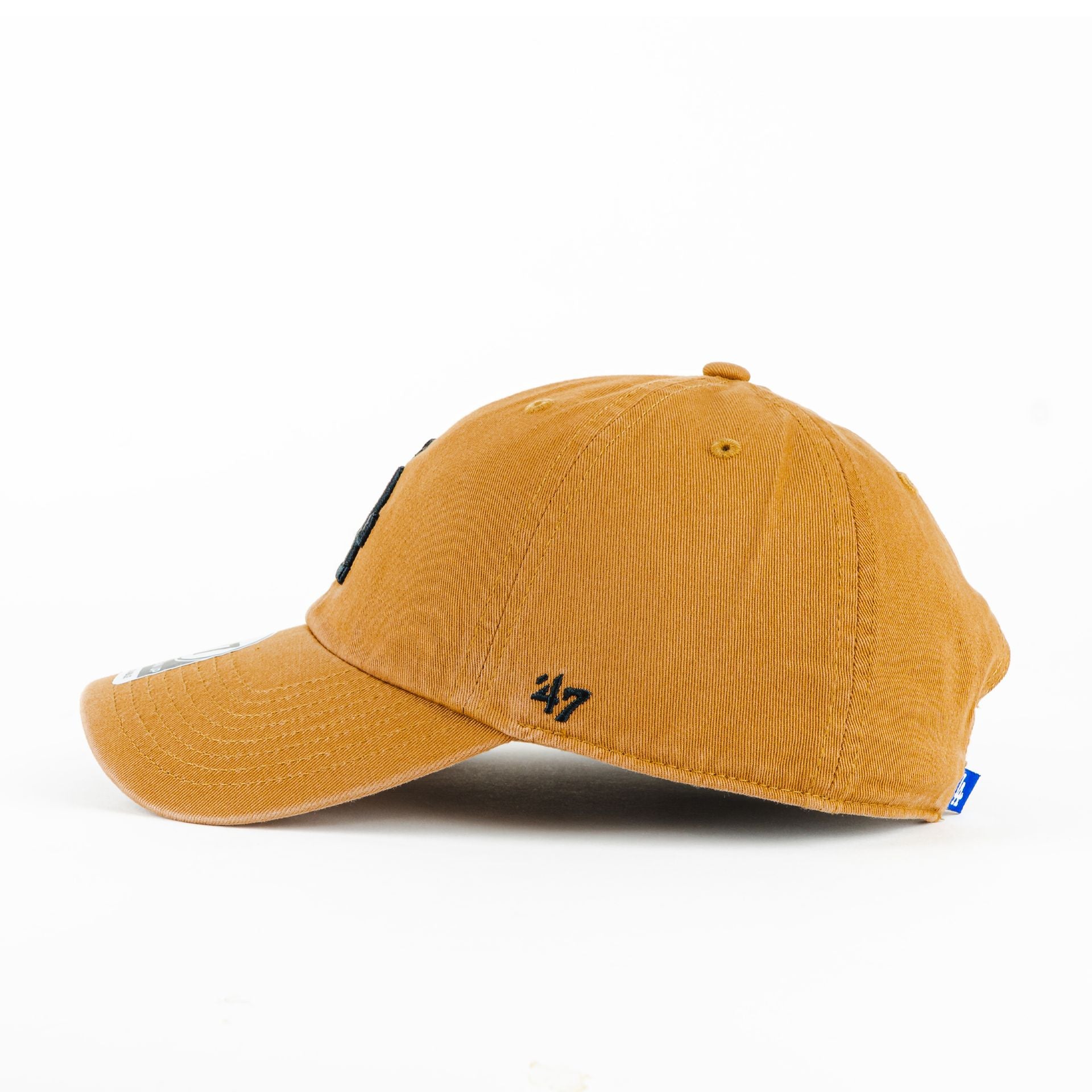Gorra 47 Brand DODGERS CLEAN UP CAMEL/BLACK | Snapback Visera Curva