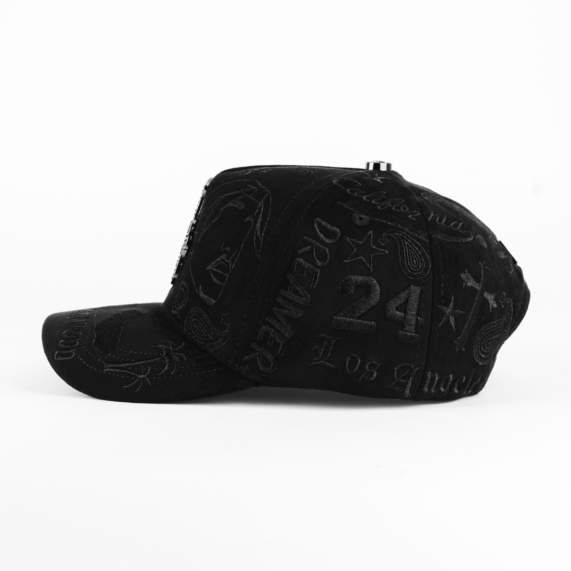 Gorra Dreamer Hats LA LIFE ALL BLACK | Snapback Visera Semicurva