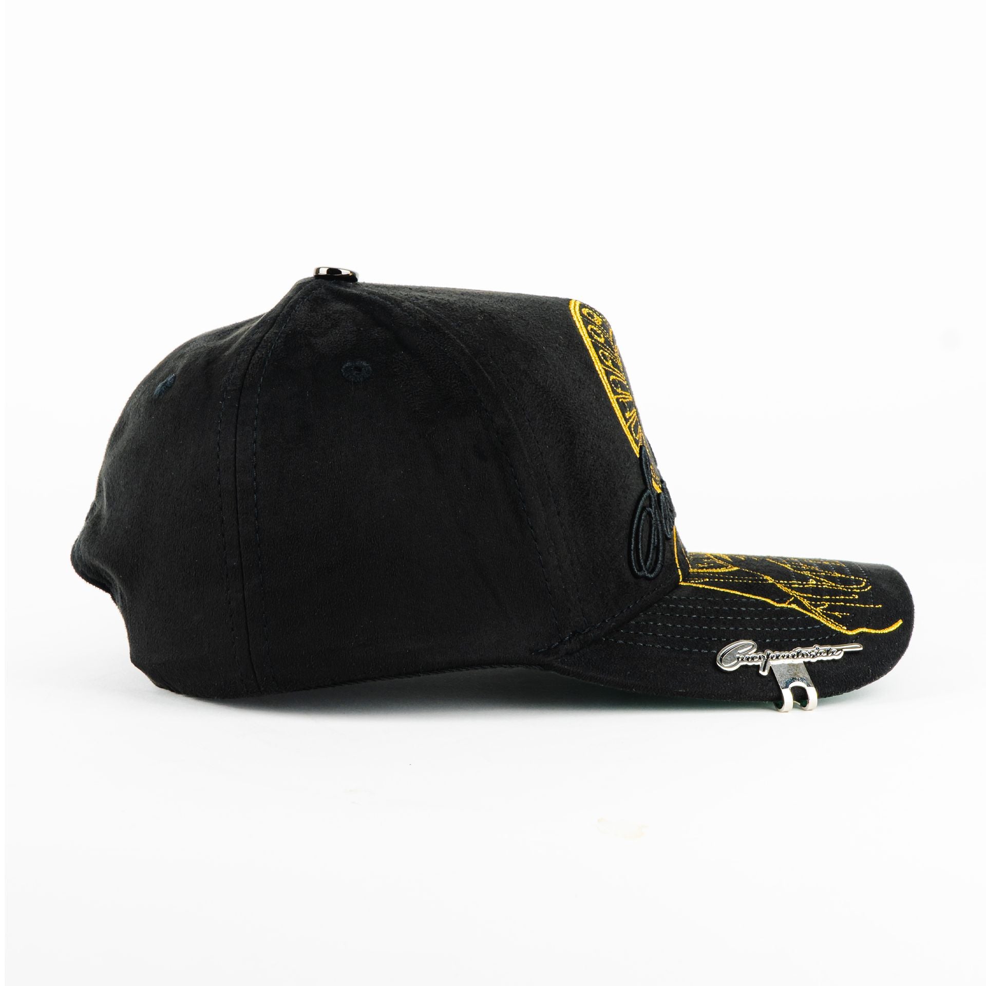 Gorra 5.7 SAN JUDAS GOLD BLACK | Snapback Visera Curva