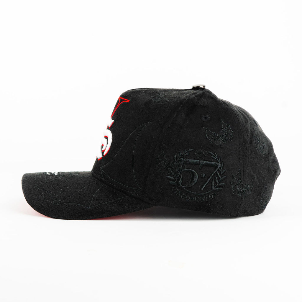 Gorra 5.7 BAT VSEVEN CURVA BLACK | Snapback Visera Curva