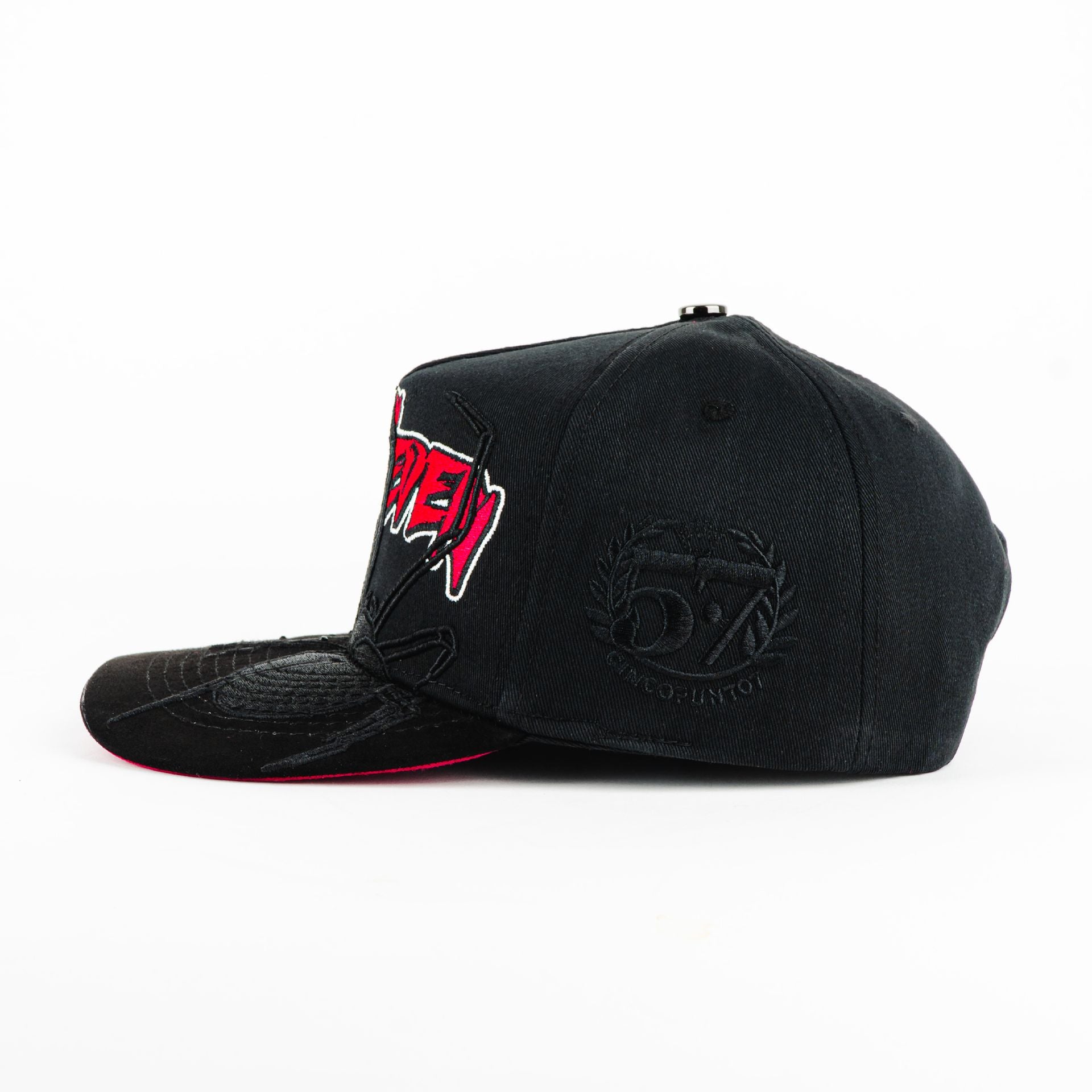Gorra 5.7 SPIDER PINK DIAMOND BLACK | Snapback Visera Semicurva