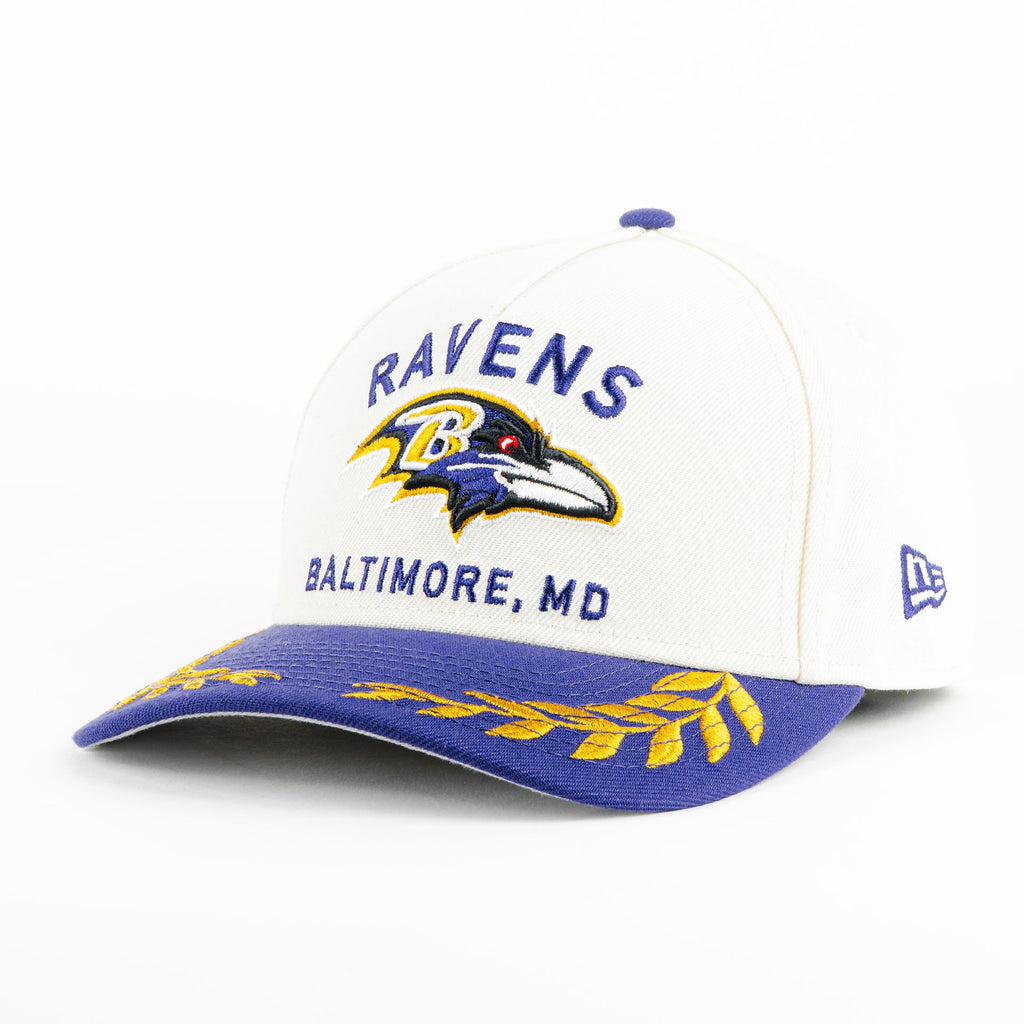 Gorra New Era RAVENS DRAFT NATU/PURP 940F | Snapback Visera Semicurva
