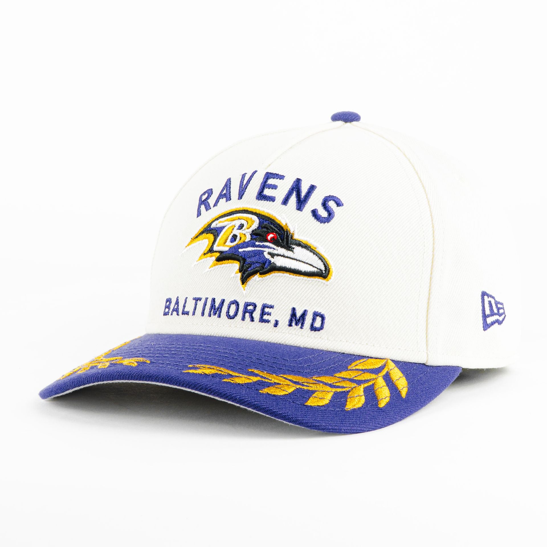 Gorra New Era RAVENS DRAFT NATU/PURP 940F | Snapback Visera Semicurva