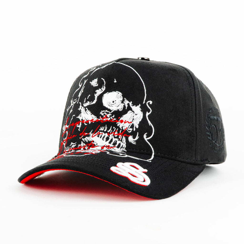 Gorra 5.7 SMOKE SKULL CURVA BLACK | Snapback Visera Curva