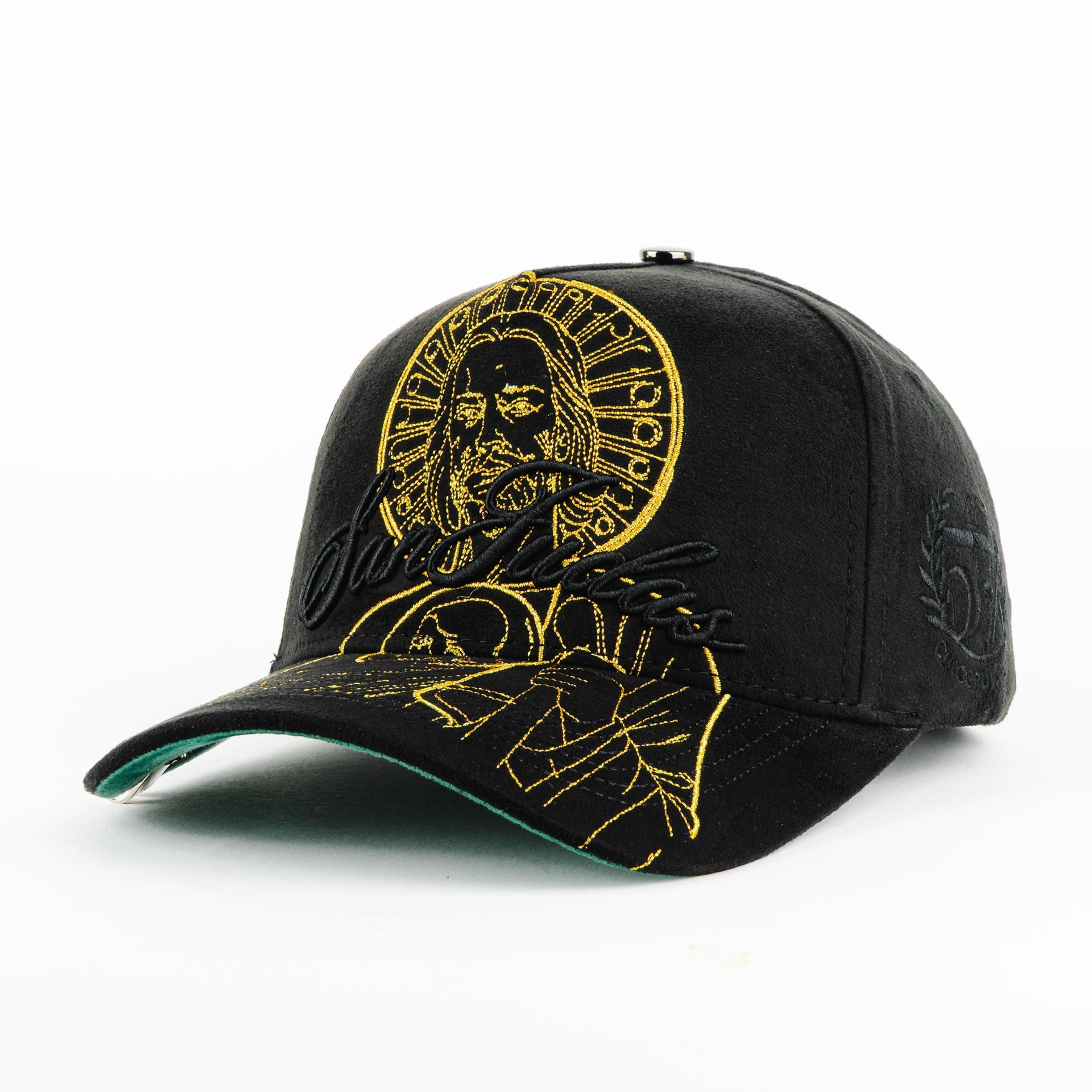 Gorra 5.7 SAN JUDAS GOLD BLACK | Snapback Visera Curva