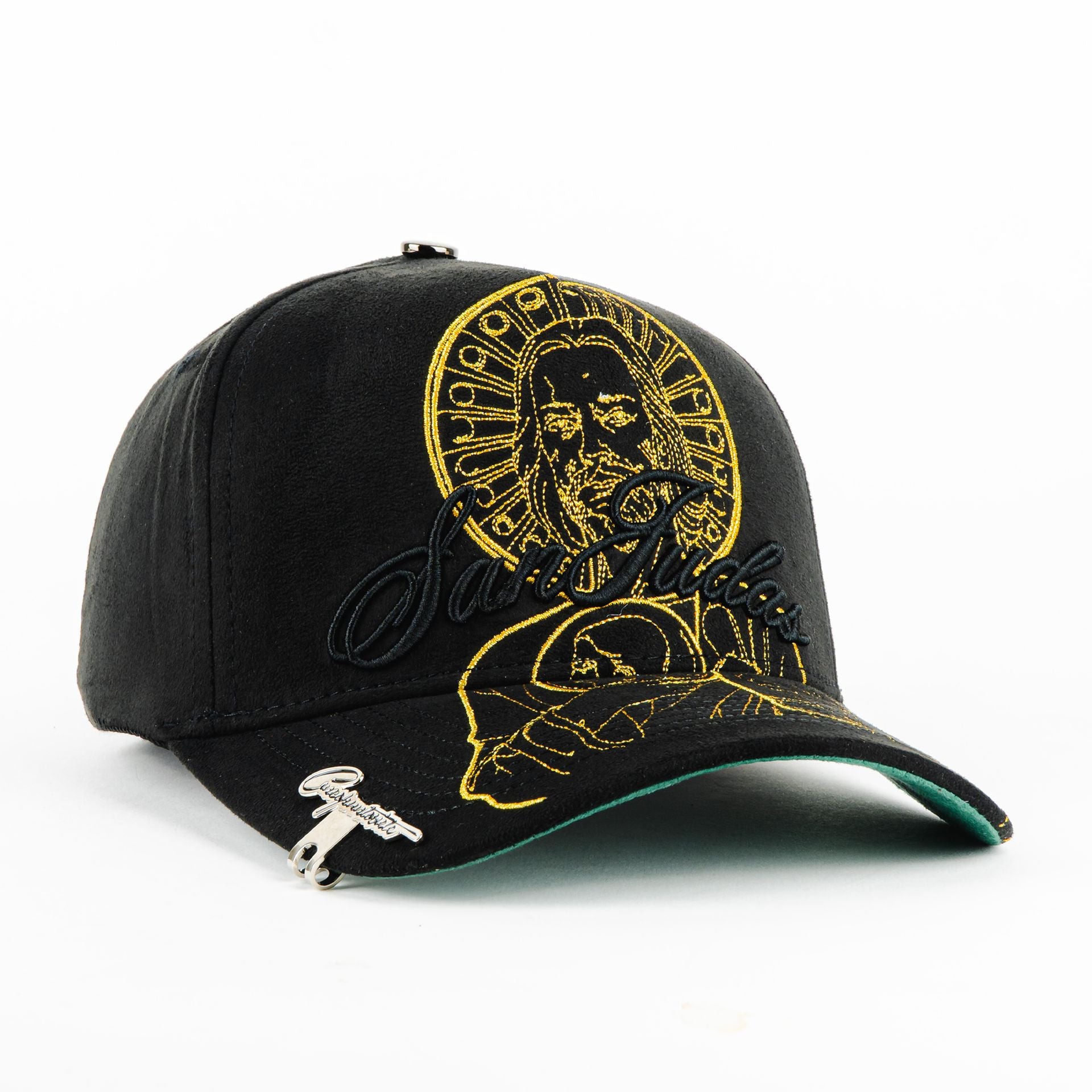 Gorra 5.7 SAN JUDAS GOLD BLACK | Snapback Visera Curva
