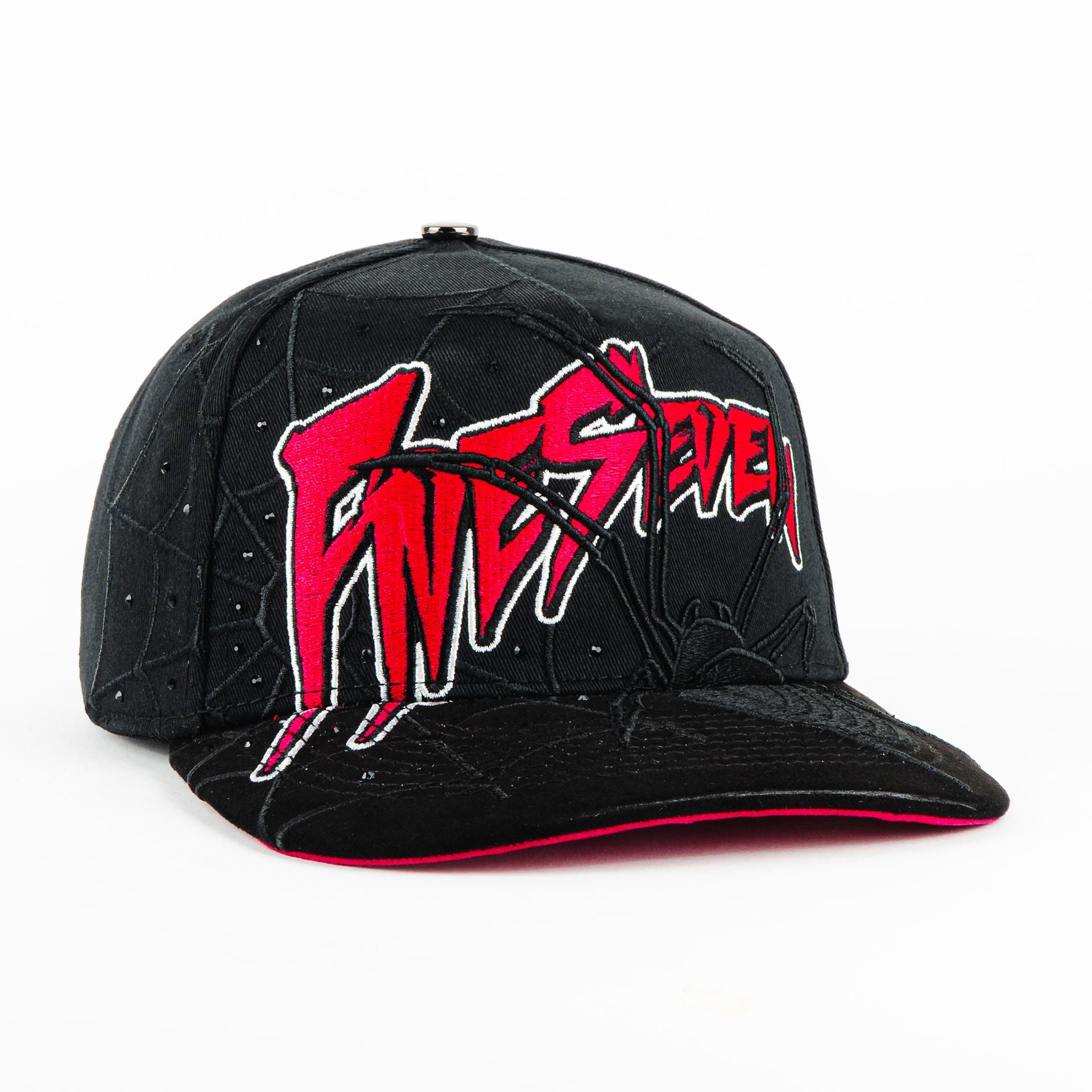 Gorra 5.7 SPIDER PINK DIAMOND BLACK | Snapback Visera Semicurva