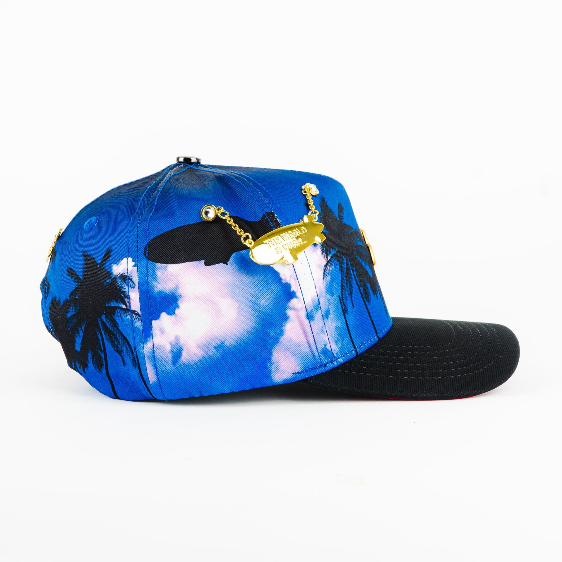 Gorra 5.7 PLACA MONTANA PALMERA BLUE/BLACK | Snapback Visera Semicurva