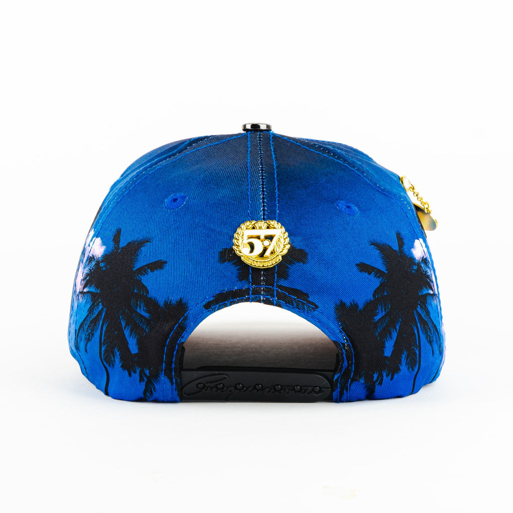 Gorra 5.7 PLACA MONTANA PALMERA BLUE/BLACK | Snapback Visera Semicurva