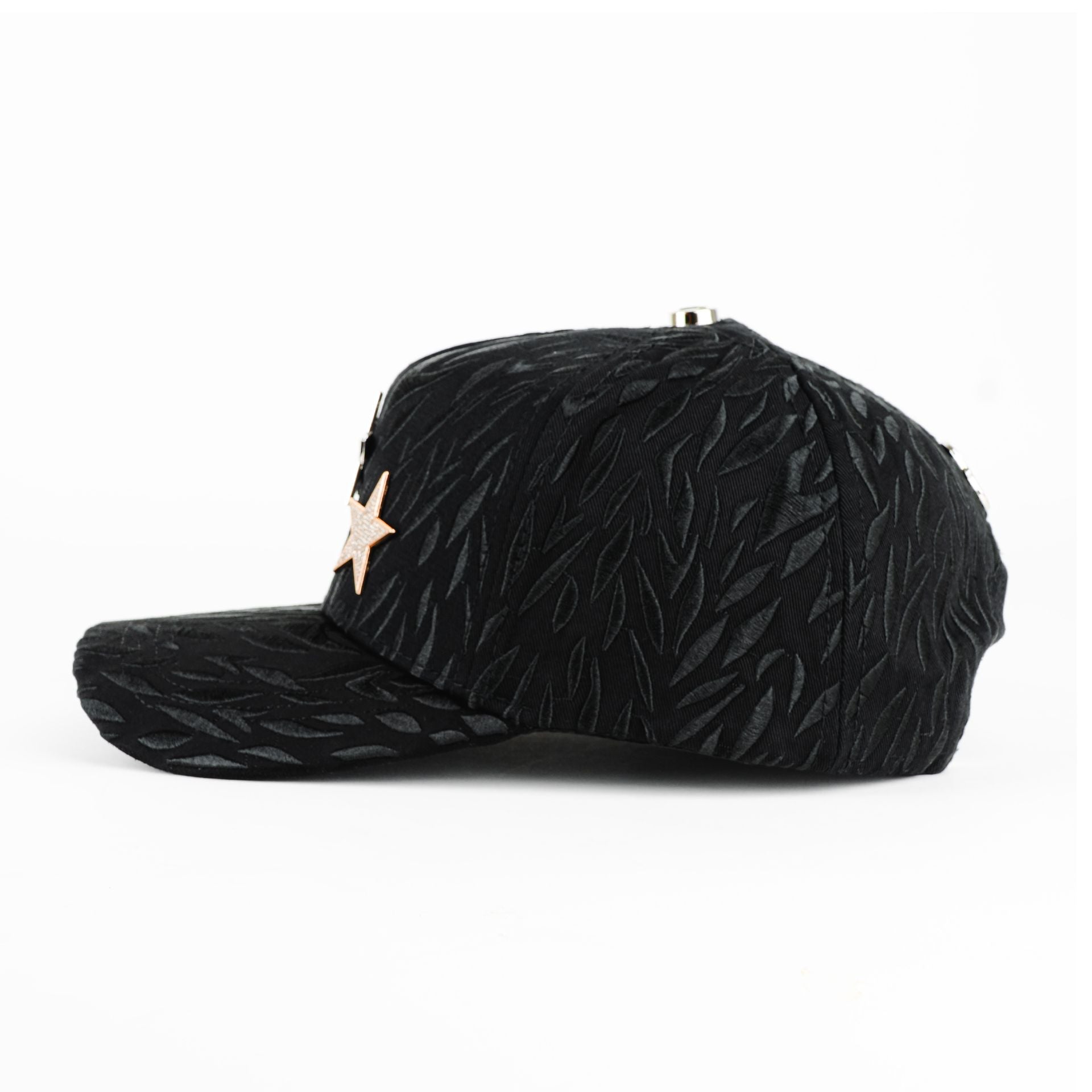 Gorra Barbas Hats CT THREE STARS BLACK | Snapback Visera Curva