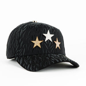 Gorra Barbas Hats CT THREE STARS BLACK | Snapback Visera Curva