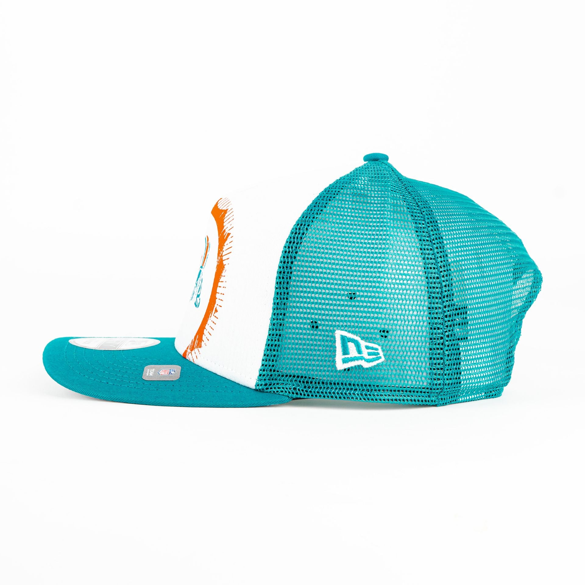 Gorra New Era DOLPHINES MESH WHT/TEAL 940F | Snapback Visera Semicurva