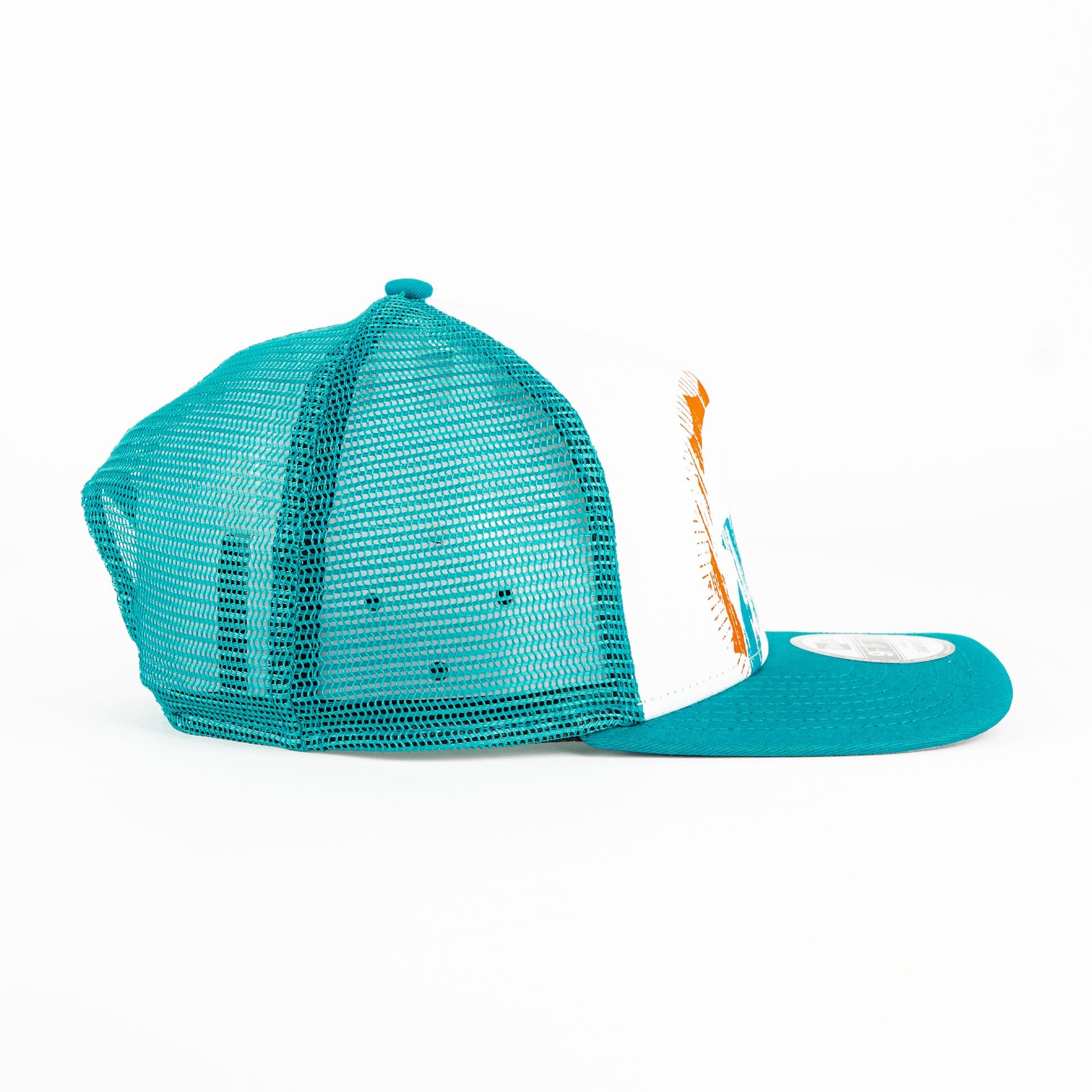 Gorra New Era DOLPHINES MESH WHT/TEAL 940F | Snapback Visera Semicurva