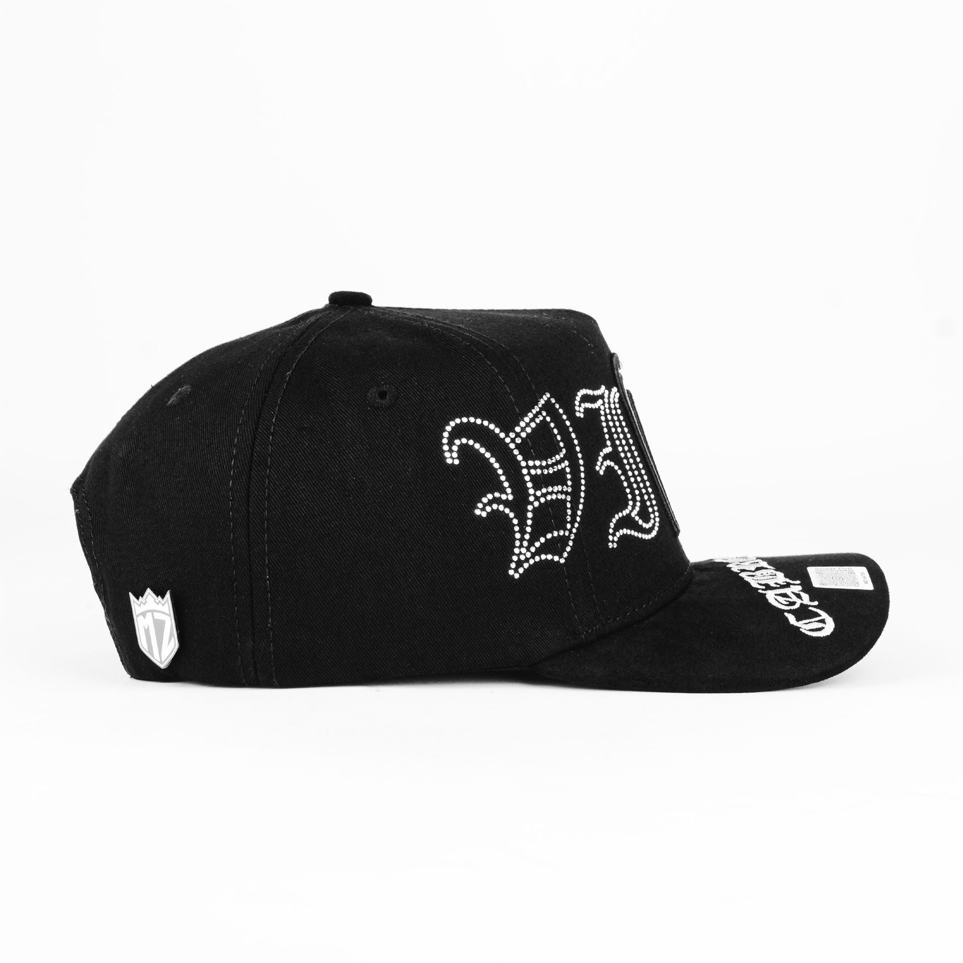 Gorra Mz Hats VMC CRISTAL BLACK VISOR SUEDE | Snapback Visera Semicurva