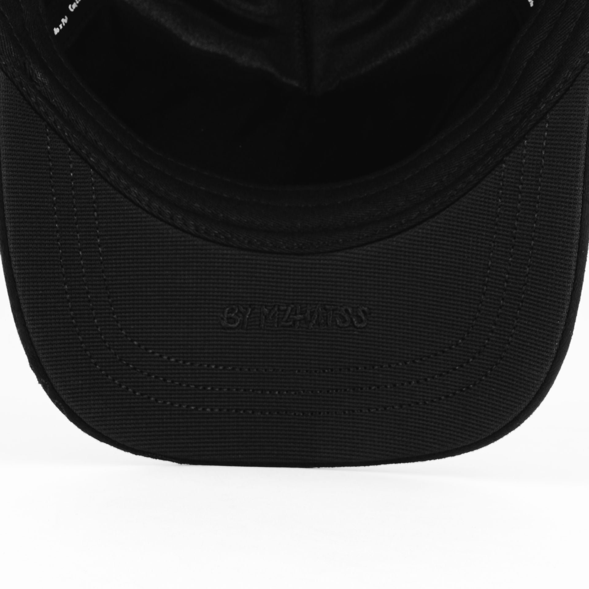 Gorra Mz Hats HOLLYWOOD DOBLE P TOTAL BLK | Snapback Visera Semicurva