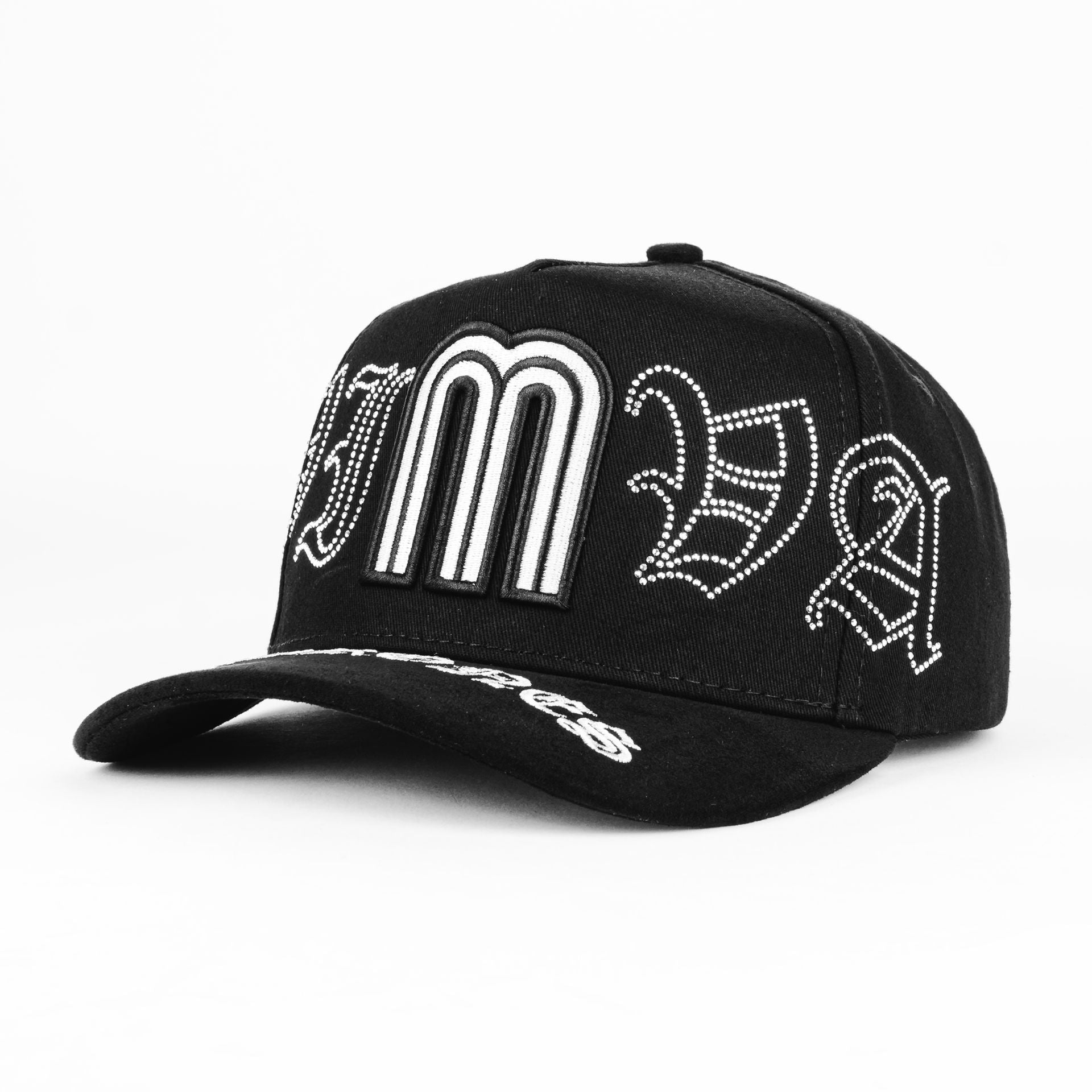Gorra Mz Hats VMC CRISTAL BLACK VISOR SUEDE | Snapback Visera Semicurva