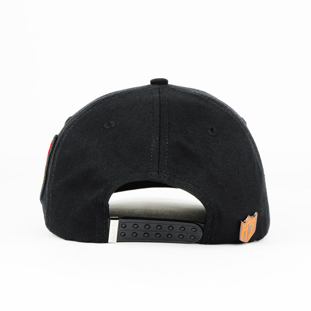 Gorra Mz Hats NY COOKIES BLACK VISOR SUEDE | Snapback Visera Semicurva