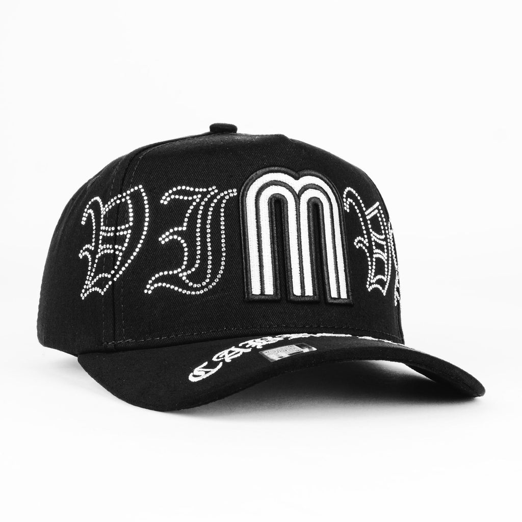 Gorra Mz Hats VMC CRISTAL BLACK VISOR SUEDE | Snapback Visera Semicurva